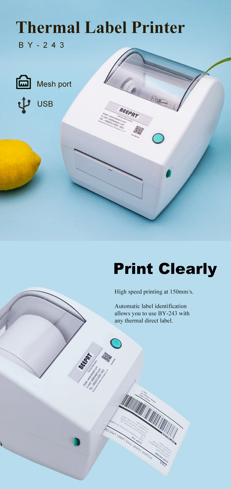 mini label sticker printer