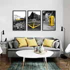Modern Style Urban Road Street Cityscape Canvas Painting 3 Panel Wall Art