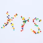Fashion DIY handmade accessories beads mixed color 3D round plastic beads