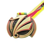 Metal Medal Silver Metal Custom Metal Medal Gold Silver Copper Plated Zinc Alloy Enamel Painted Sport Medal
