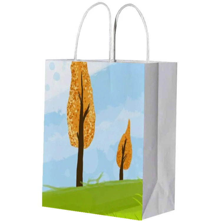 product-Dezheng-eco-friendly multifunction green tea wine flowers paper bags with handle-img-1