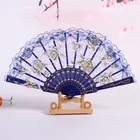 Hand Fan Party Fanfan High Fashion Single Lace Women Hand Fan Lace Design Decoration Party Wedding Handmade Folding Fan