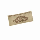 Fashion custom eas woven printed clothing label safety pins in your own logo