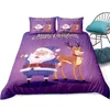High Quality Queen Size Home 3D Quilt Bedding Set Printed Unicorn Christmas Duvet Cover