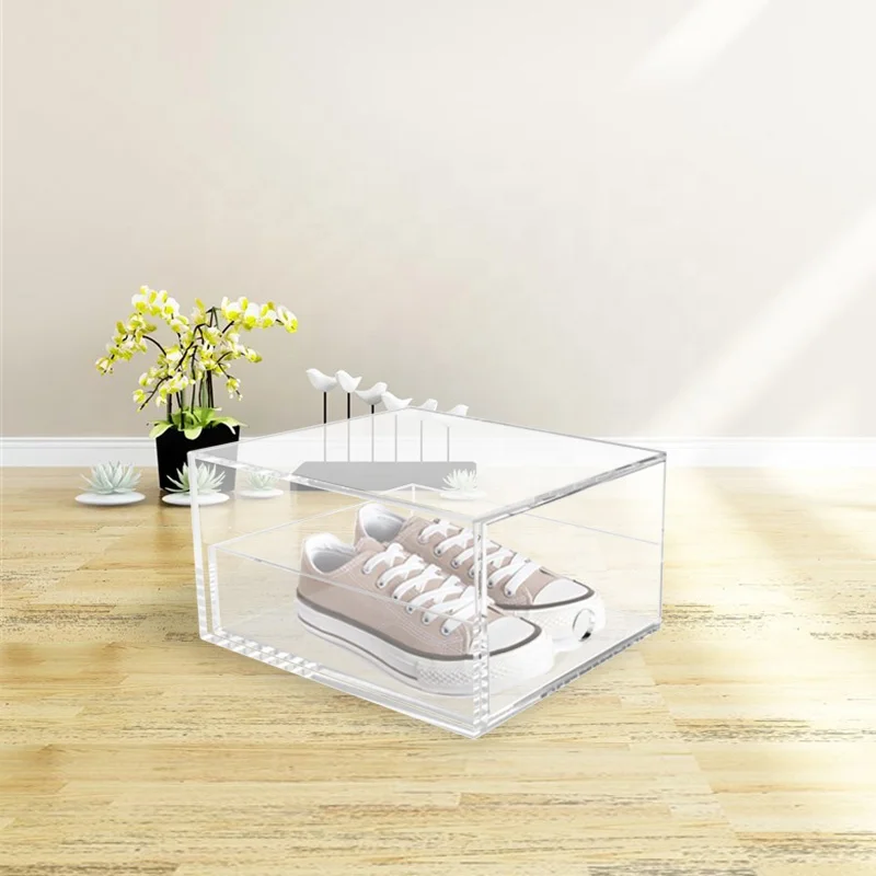 Clear Acrylic Shoes Case Acrylic Box With Lid Buy Acrylic Shoes Box