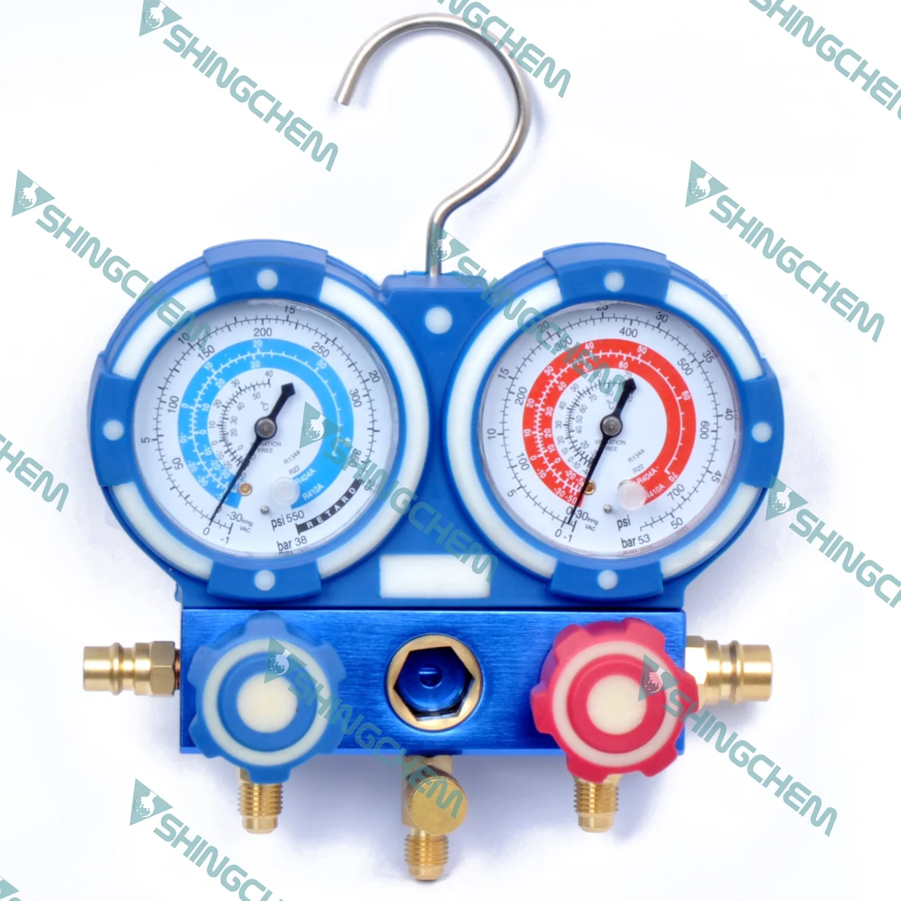 Factory Supply R134a Aluminum Manifold Gauge Set 536g Refrigerant