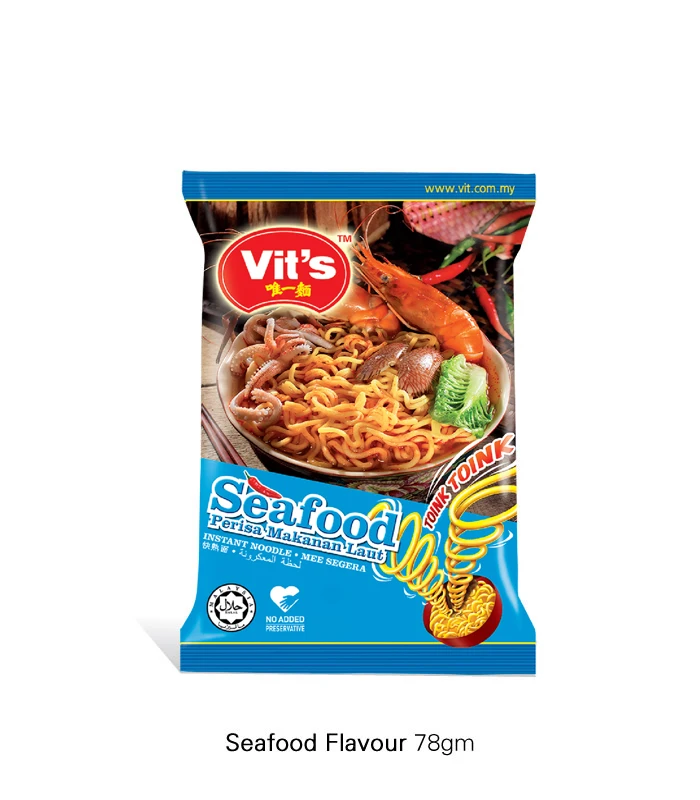 vits halal instant noodle seafood