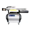 A1 6090CM size digital one pass plastic ID card glass bottle LED uv flatbed printer with vacuum adsorption table