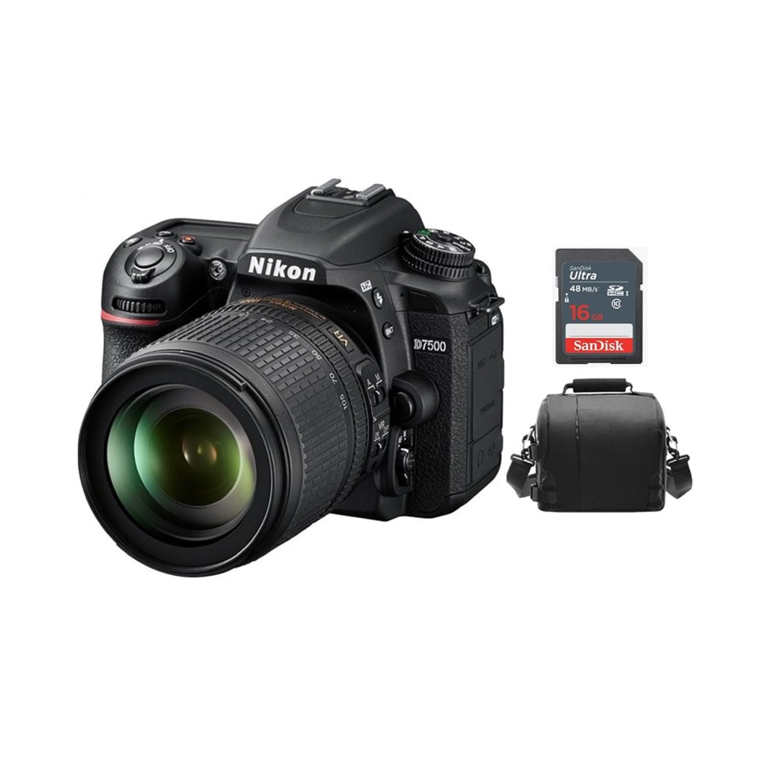 nikon d7500 digital dslr camera with af-s dx 18-105mm f3.5-5.
