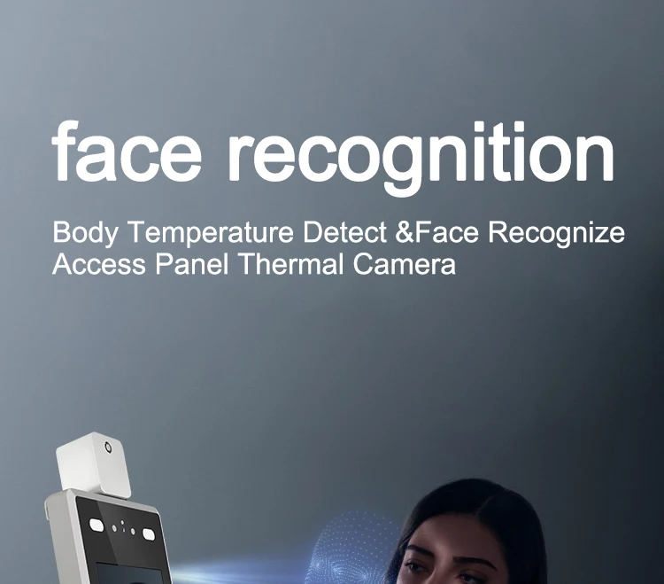 Human Body Temperature 3d Facial Recognition Camera Barrier Touchless