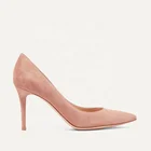 New stylish OEM latest custom color classic suede style high heel women dress pumps shoes