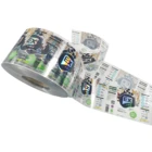 custom printing self-adhesive security for bottle gold-foiled tea tin can label