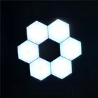 低価格 6 本六角 diy ハニカム量子タッチセンシティブモジュラー装飾壁ランプジオメトリアセンブリ led ナイトライト
