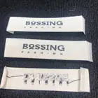 Eco-Friendly Fabric Label Garment Cloth Fabric Damask Cotton Woven Main Label for Clothing
