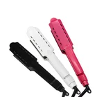 New private label 480 degrees pink widen panel hair straightening ceramic titanium flat iron hair straightener online