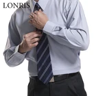 Shirt Plaid Men's Shirts Mens Formal Slim Fit Business Top Tuxedo Shirt