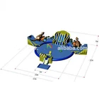 2019 Attractive Residential PVC Dinosaur Inflatable Pool Water Slides Water Park