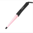 Pink Pear Pink Cone Hair Curling Stick LCD Pink Hair Curler Pear Blossom Perm