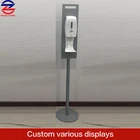 Floor Standing Hand Sanitizer Dispenser Display Stand with Disinfectant holder Portable Hand Sanitizing Stand Display