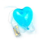Glass Blue Hanging Christmas Glass Hearts Blown Heart Shape Balloons Bauble Valentines Gifts Wedding Decor