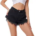 JEANS Sexy Pants Women Black Distressed Washed Denim Shorts Sexy Short Hot Jean Pants for Women