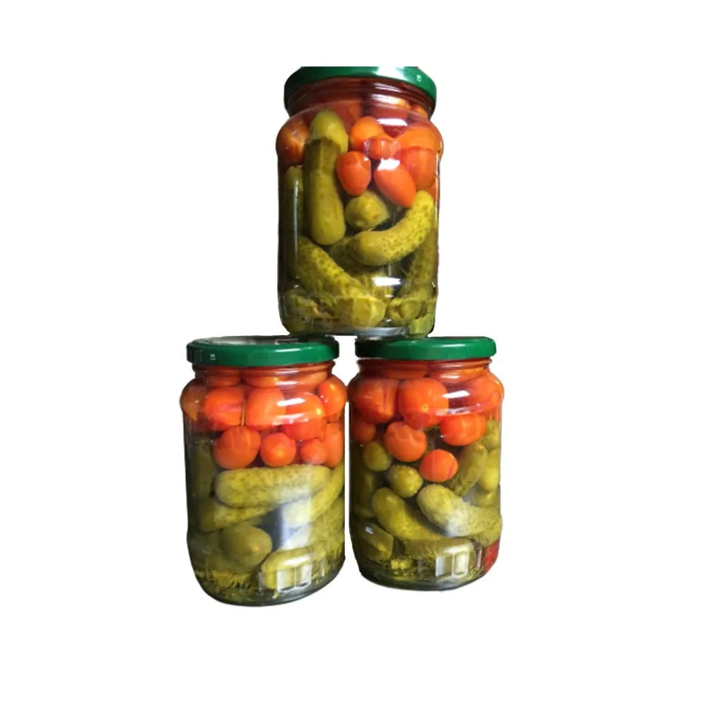 pickled cucumber 6-9 in glass jar 720ml