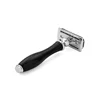 DOUBLE EDGE SAFETY RAZOR BLACK COLOR WOOD HANDLE FOR MEN BAMBOO WOOD HANDLE STAINLESS STEEL WATERPROOF HEAD PRIVATE LABEL GIFT