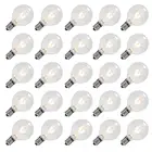 Clear Globe G40 Screw Base Light Bulbs Replacement 1.5-Inch, E12 Base, 25 Pack