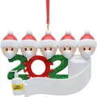 Family 2020 Christmas Ornaments Quarantine Christmas Party Decoration Gift Product Survivor Family