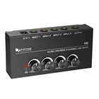 Fifine Karaoke Stereo Audio Mixer Professional Music Mixer with AC Adapter DJ Audio Mixer Console