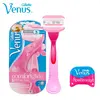Gillette Venus Breeze Shaving Razor Authentic Pink Women + 2 Blades