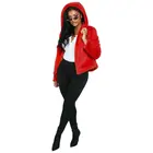 Women Winter Hooded Faux Fur Coats Jackets Thicken Warm Outerwear Overcoat Women Fluffy Fox Fur Jackets