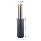 2021 Gaolei New Product 168mm Diameter Stainless Steel Lift Column Electr For Roadway Traffic Safe