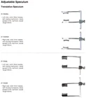 Self-locking mechanism wire blades Large size left side Adjustable Speculum reusable stainless steel Ophthalmic instrument