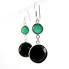 Green onyx black onyx earring 925 silver earrings sterling silver jewelry wholesale prices silver earrings suppliers