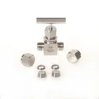 Stainless Steel 6000psi Double Ferrules Tube Union Integral Forged Needle Valve
