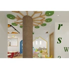 School COWBOY Cabinet Furniture For Child Care Pre School Wood Storage Cabinet