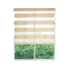 Polyester fabric for double dual sheer shade zebra mechanism roller blinds for window