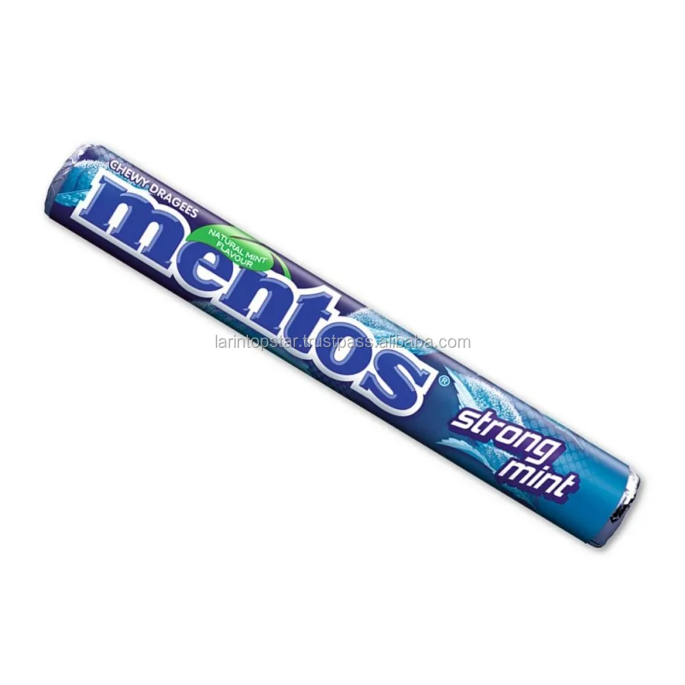 mentos strong mint sugared chewing mint-flavored strong 38g
