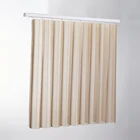 motorized vertical shangri-la roller blinds and curtain for patio door