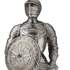 Medieval Collection Customized Alloy Metal Armor Knight with Spiked Flail Figurine