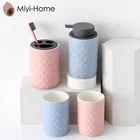 Four-piece Classics Pink Series 4-Piece Bath And Vanity Luxury Bathroom Essentials Accessory Set With Toothbrush Holder