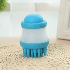 Pet Dog Bath Brush Silicone Grooming Shower Built-in Shampoo Bathing Comb Bath Cleaning Brush