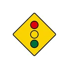 Road Signs 12 inch * 12 inch Light Signal Ahead Warning Diamond Aluminum Reflective Safety Road Sign