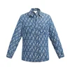 club new style jeans and shirts buttons up mens denim printed men shirts