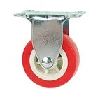 Supply 1.5 inch 2 inch PVC rigid caster wheels fixed castor