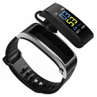 2 2 In 1 Color Touch TFT Screen Fitness Tracker Smart Bracelet Talkband With Removable Headset