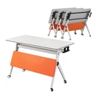 Modular Multi-function Folding Training Table With Wheels