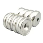 Lifting Pot Magnet Dia. 25mm with M5 Countersunk Hole Mounting Magnetic Strong Neodymium Magnets for Iron Hanger