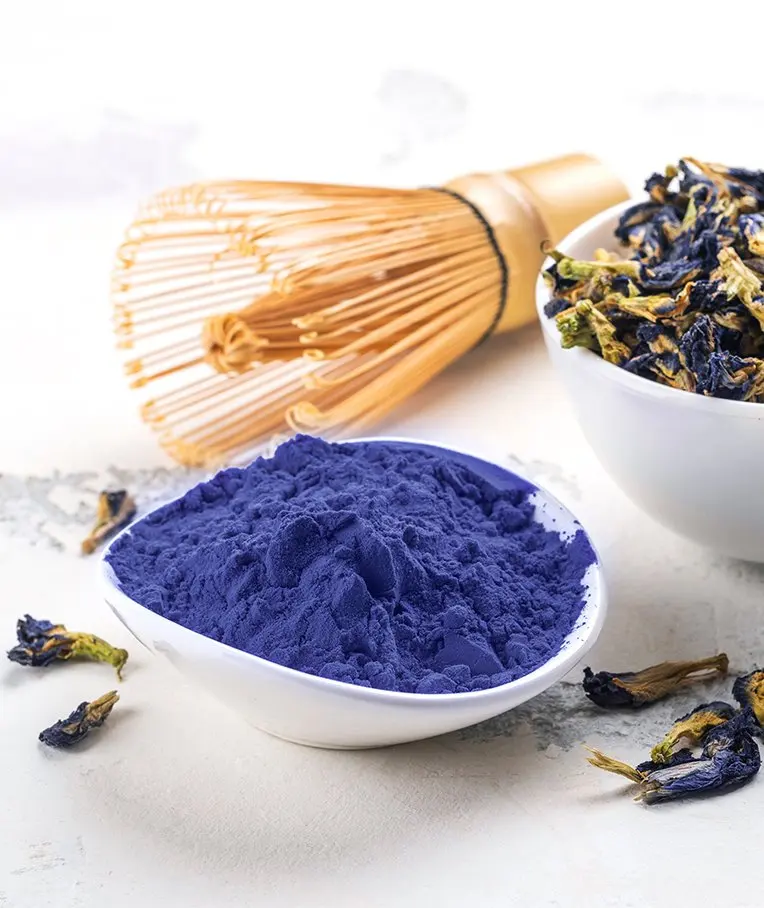 Natural Butterfly Pea Tea Extract Powders Premium Grade Fine